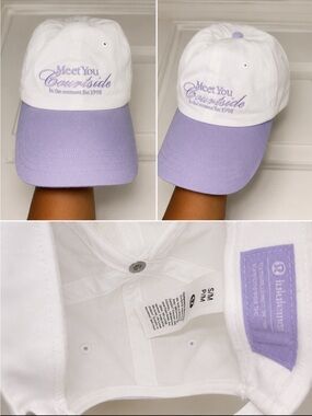 Lululemon Two-Tone Lavender & White Baseball Cap